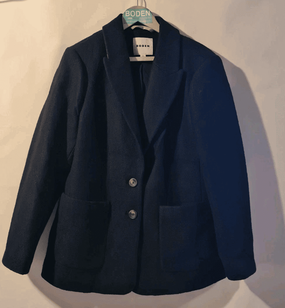 Thumbnail: BODEN The Marylebone Textured Blazer Black U0164 Size UK 18R Brand New A18