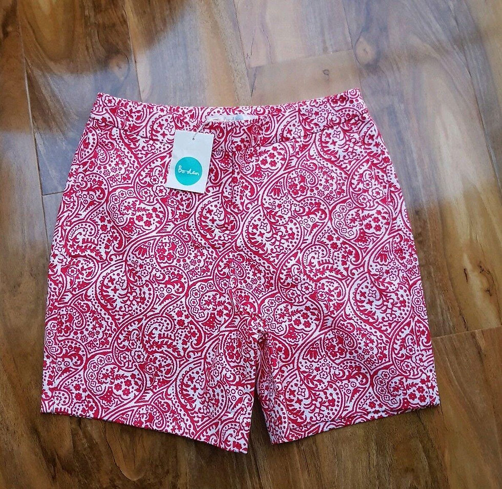 Boden Ladies Gorgeous Textured Richmond Shorts Wj057 Uk 6. Brand New