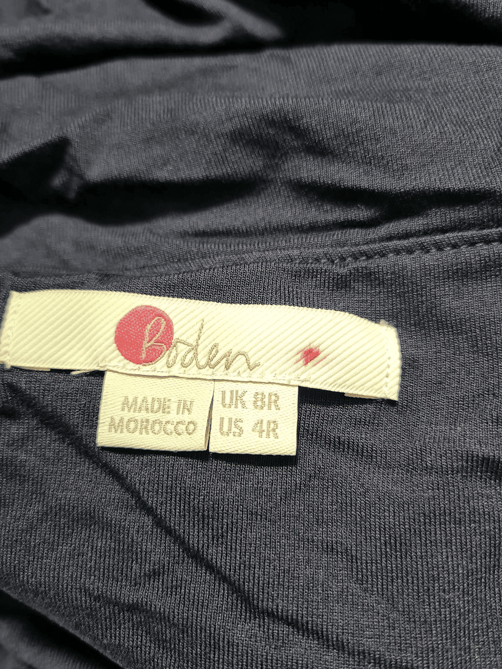 Thumbnail: Boden Tess Halterneck Jersey top Navy SIZE UK 8R  J0684 A9