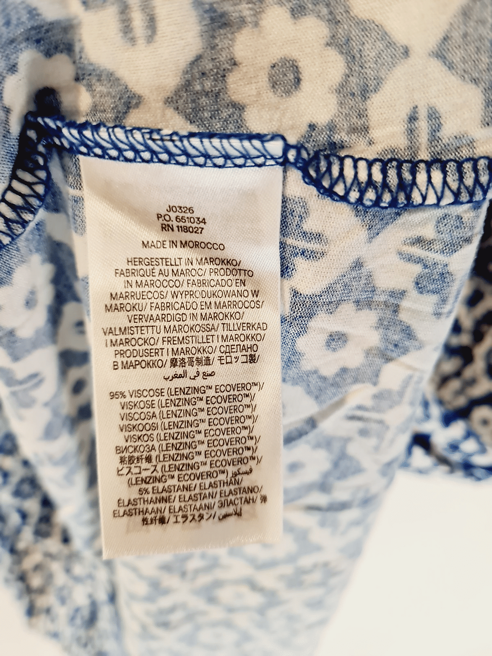 Thumbnail: BODEN Ladies Amelie Jersey Dress Blue Floral J0326 SIZE UK 12L BRAND NEW A15