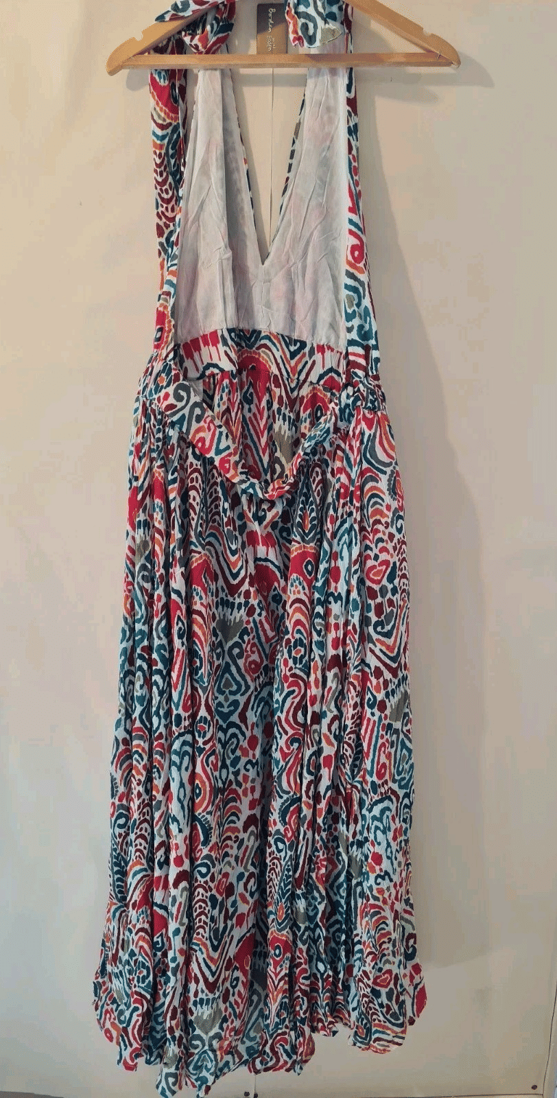 Thumbnail: BODEN Imogen Halterneck Maxi Dress D0255 RRP £120 Size UK 20R Brand New A25