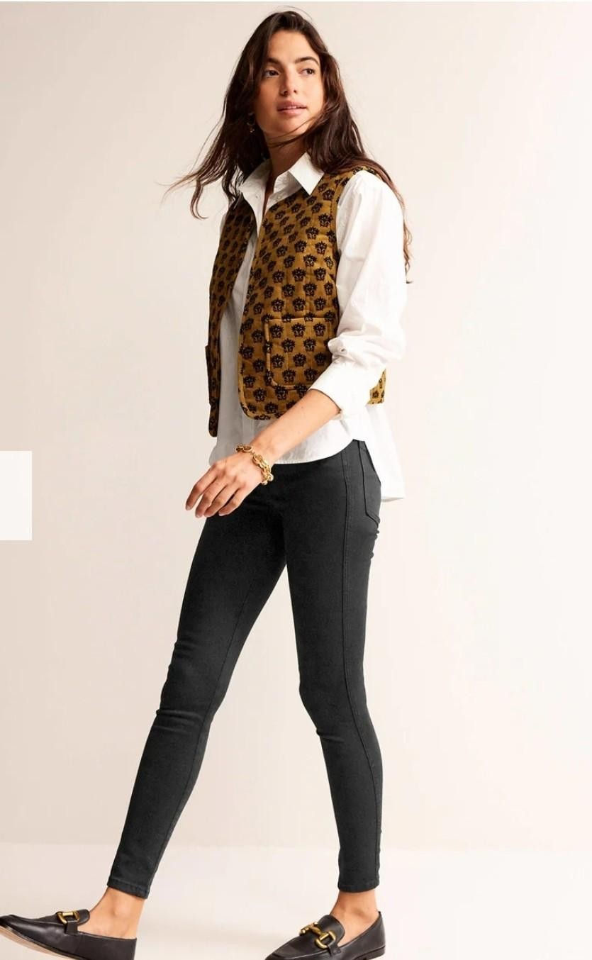Thumbnail: Boden Mid-Rise Skinny Jeans Black Size W26/L28 BRAND NEW R0485  A3