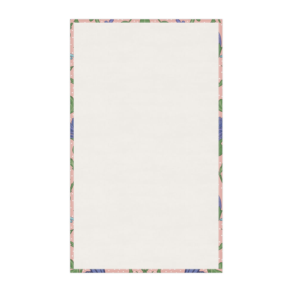 Thumbnail: Botanical  Floral and Bird  Pattern Tea Towels - Floral Kitchen Decor - Set of 2