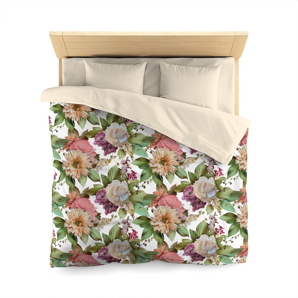 Thumbnail:  Floral Party Microfiber Duvet Cover
