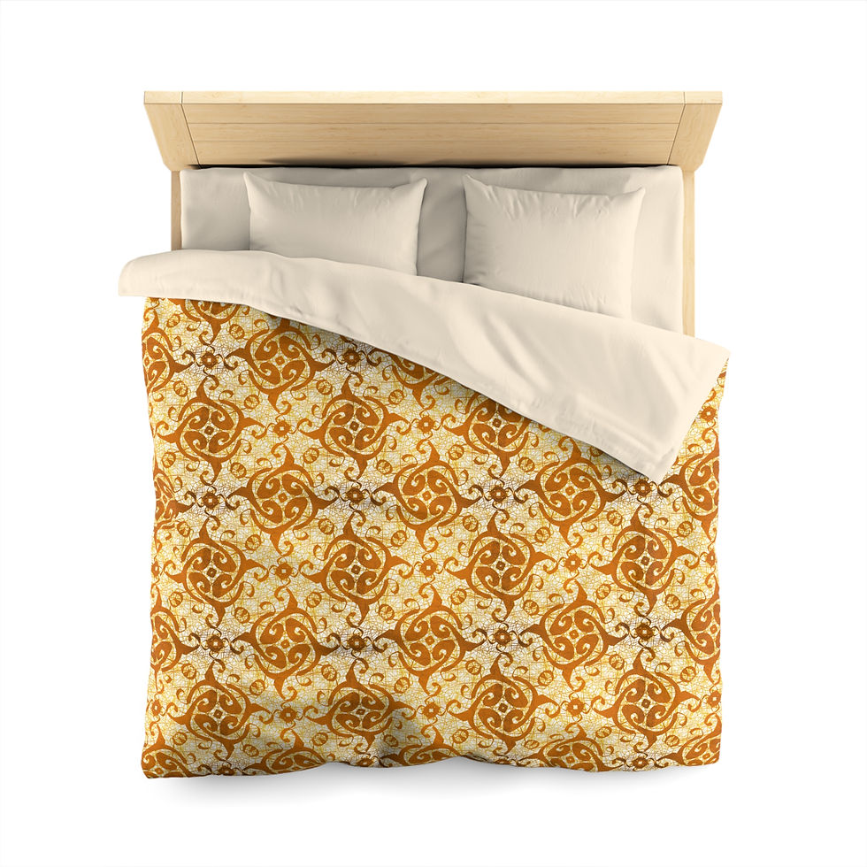 Thumbnail: Block Print Duvet Cover - Diwali Celebration