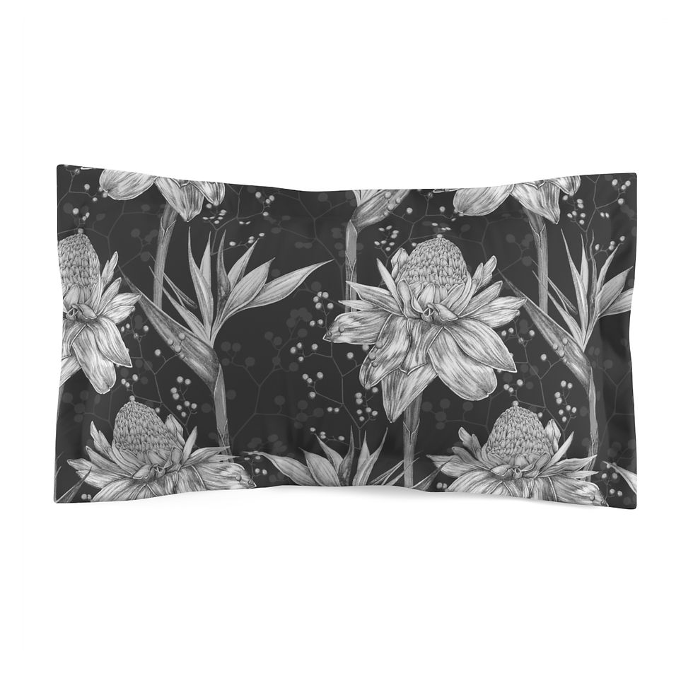 Thumbnail: Sketchy Prints Microfiber Pillow Sham