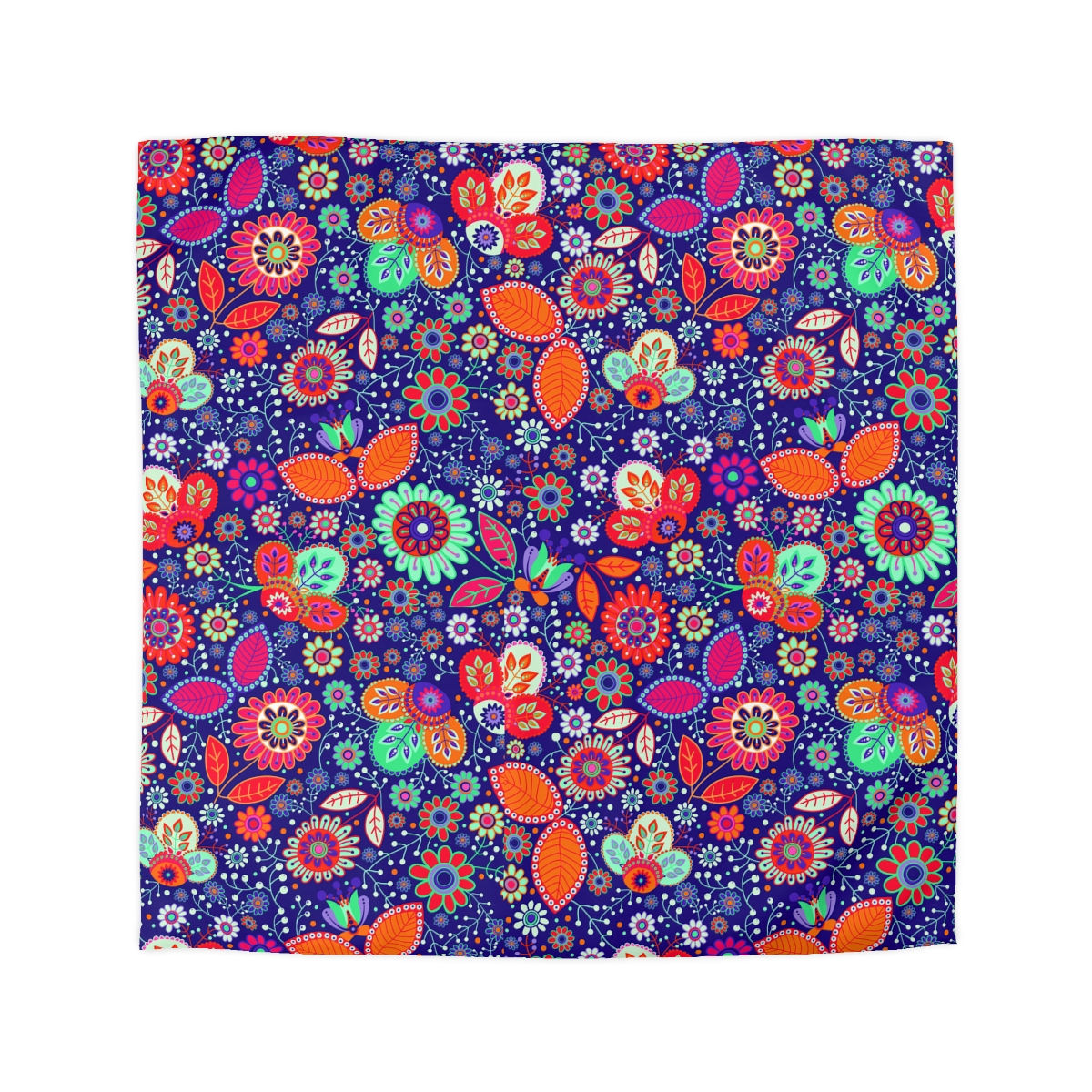 Colorful Garden Microfiber Duvet Cover (Queen Only)