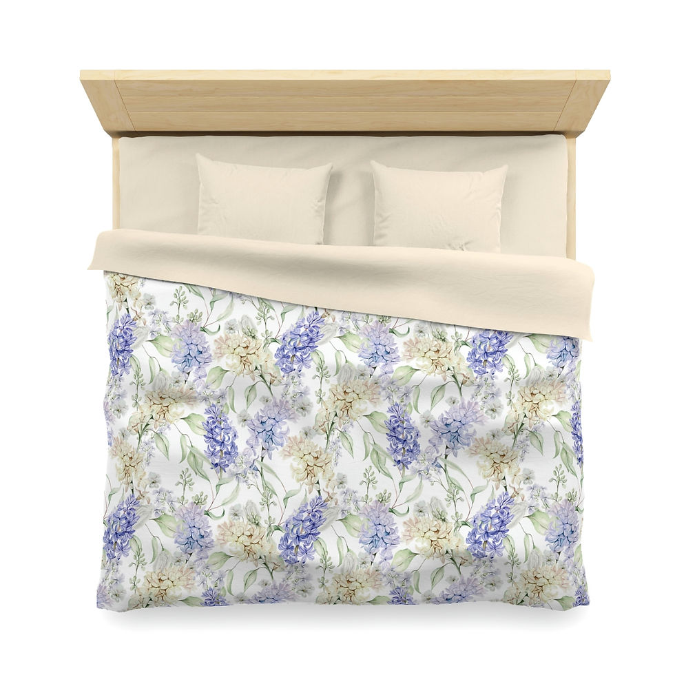 Thumbnail: Lilac Lavender Microfiber Duvet Cover