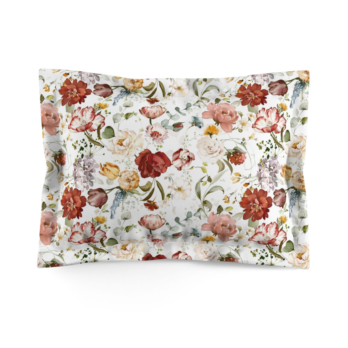 Gentle Garden Microfiber Pillow Sham
