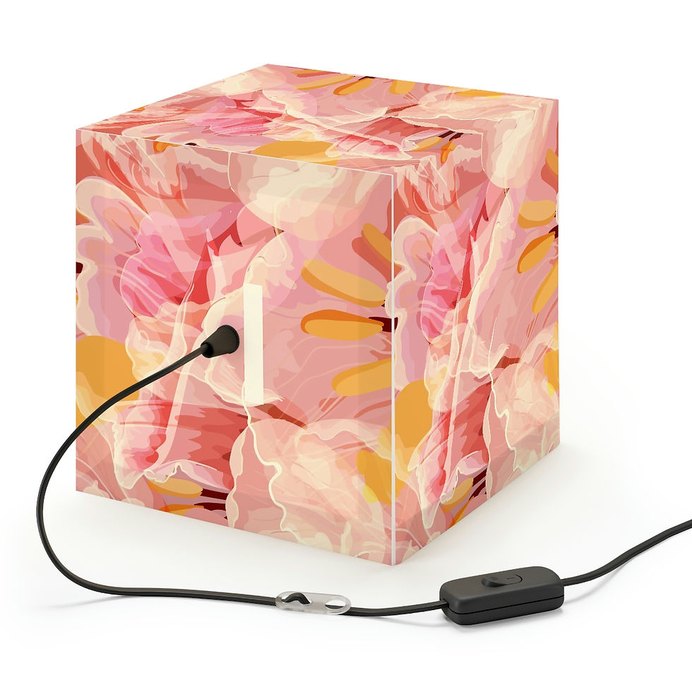 Thumbnail: Beautiful Watercolor Irises Light Cube Lamp