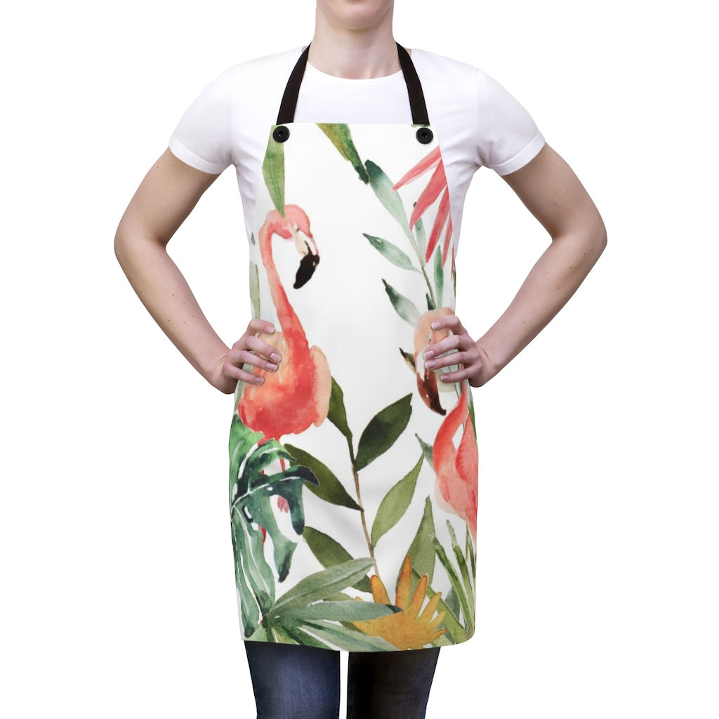 Pink Flamingo Tropicana Apron