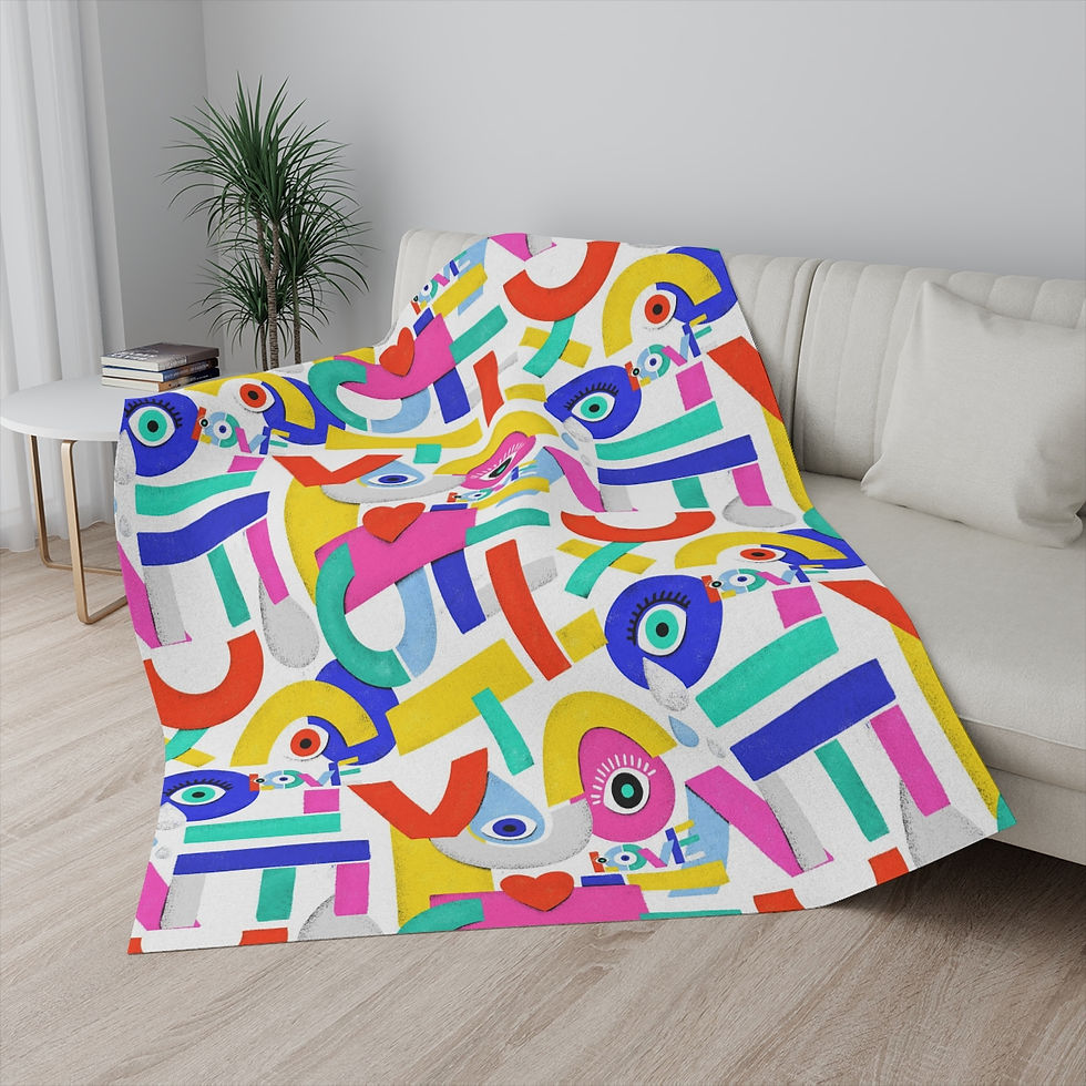 Thumbnail: Shapes of Color Sherpa Blanket