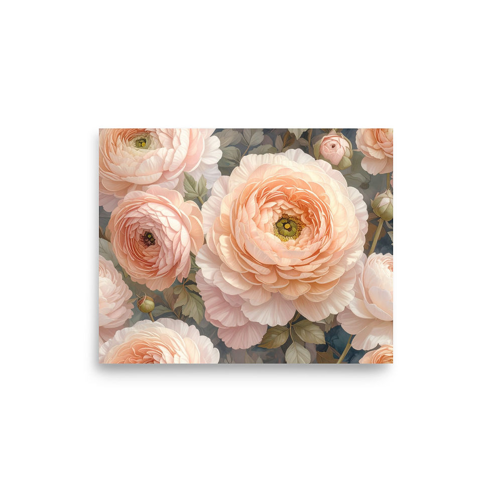 Thumbnail: Blush Ranunculus Poster