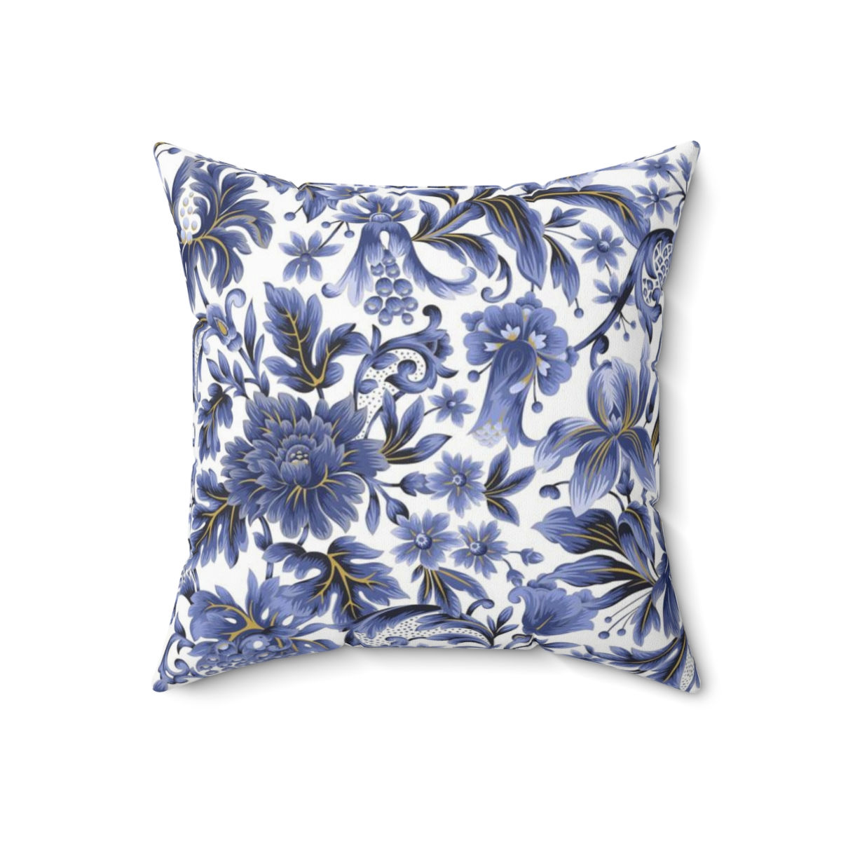 Bailey Navy Reversible Faux Suede Square Pillow