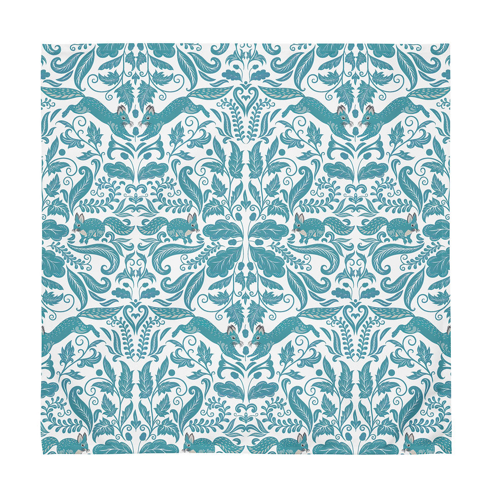 Thumbnail: Damask Squirrel Cloth napkin set