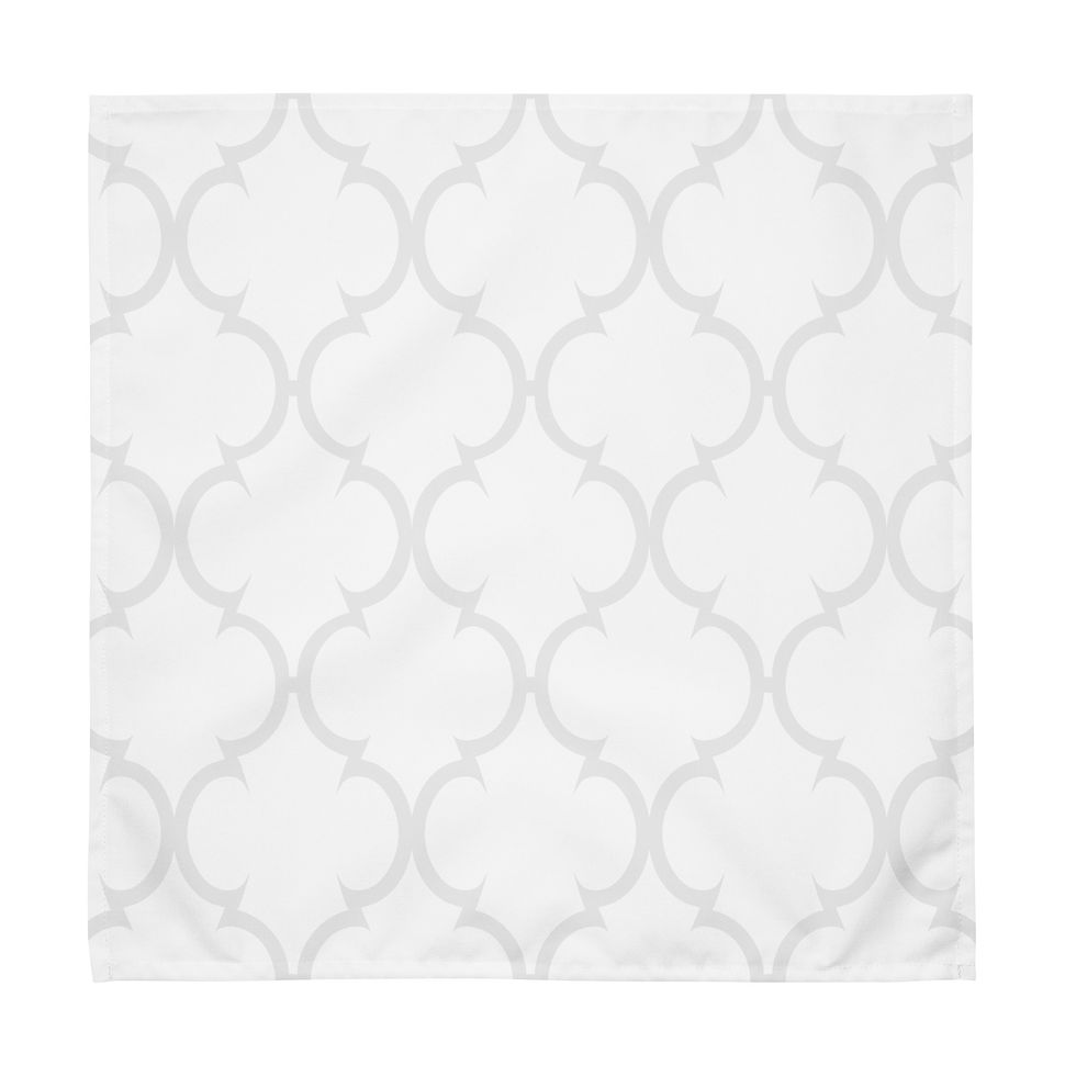 Thumbnail: Bloomsbury (White) Cloth napkin set
