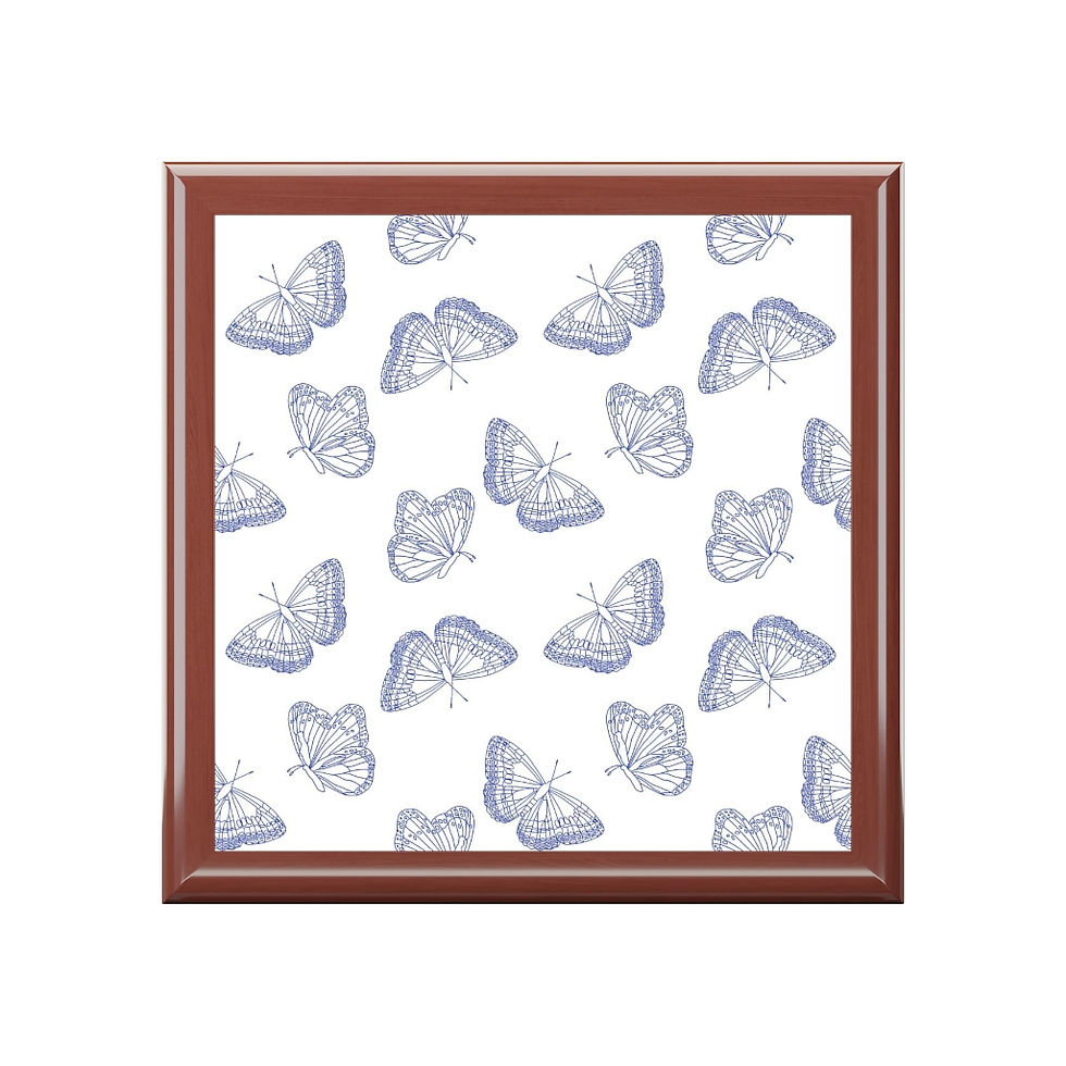 Thumbnail: Chinoiserie Butterflies Jewelry Box