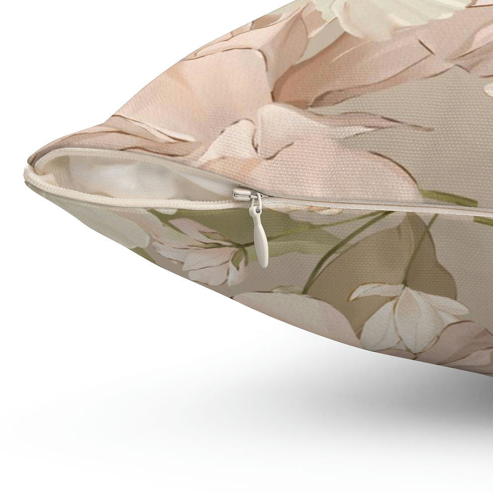 Thumbnail: Creme de le Fiore Spun Polyester Square Pillow
