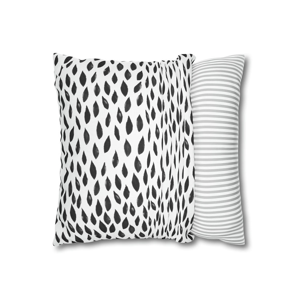 Thumbnail: Circles and Shapes #26  Spun Polyester Square Pillow Case