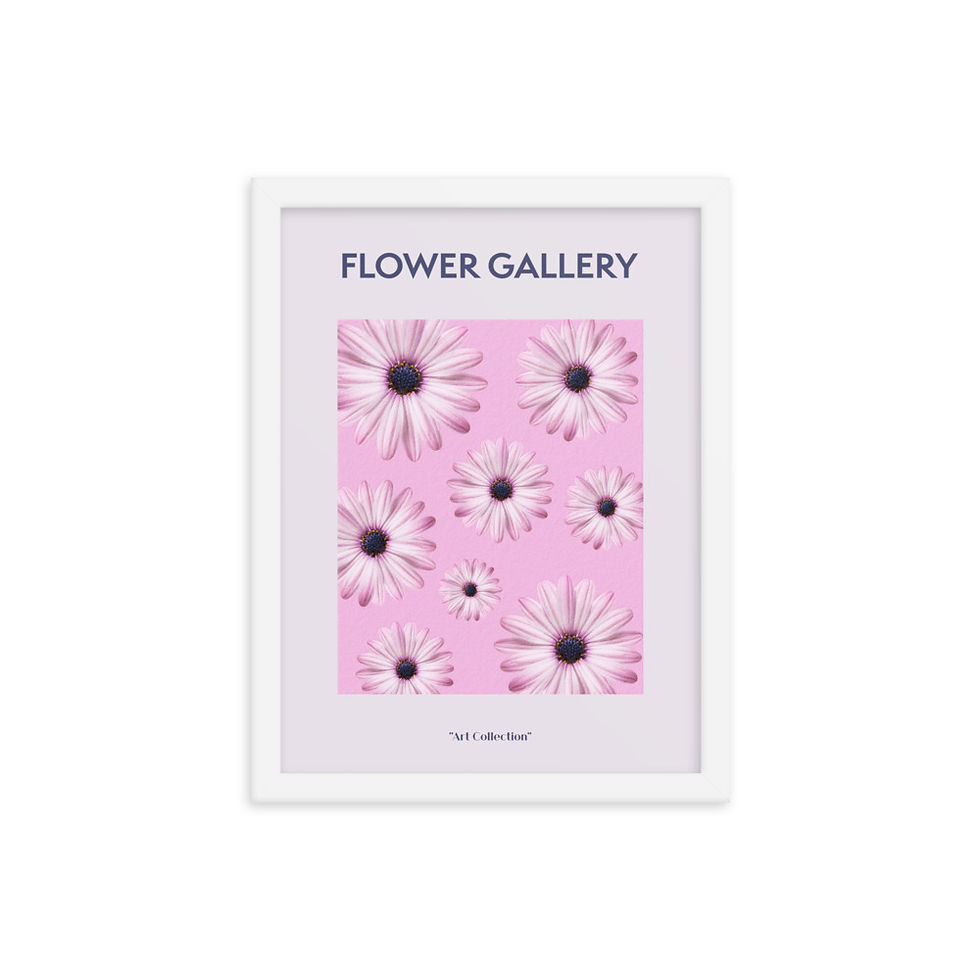 Thumbnail: Flower Gallery Daisies on Pink/lavender