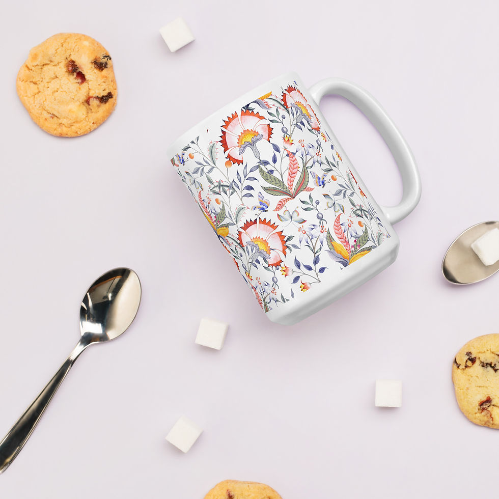 Thumbnail: Chintz White glossy mug
