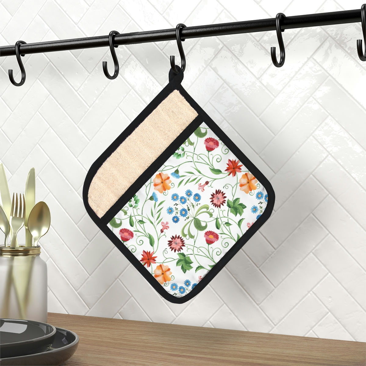 Hong Kong Pot Holder with Pocket