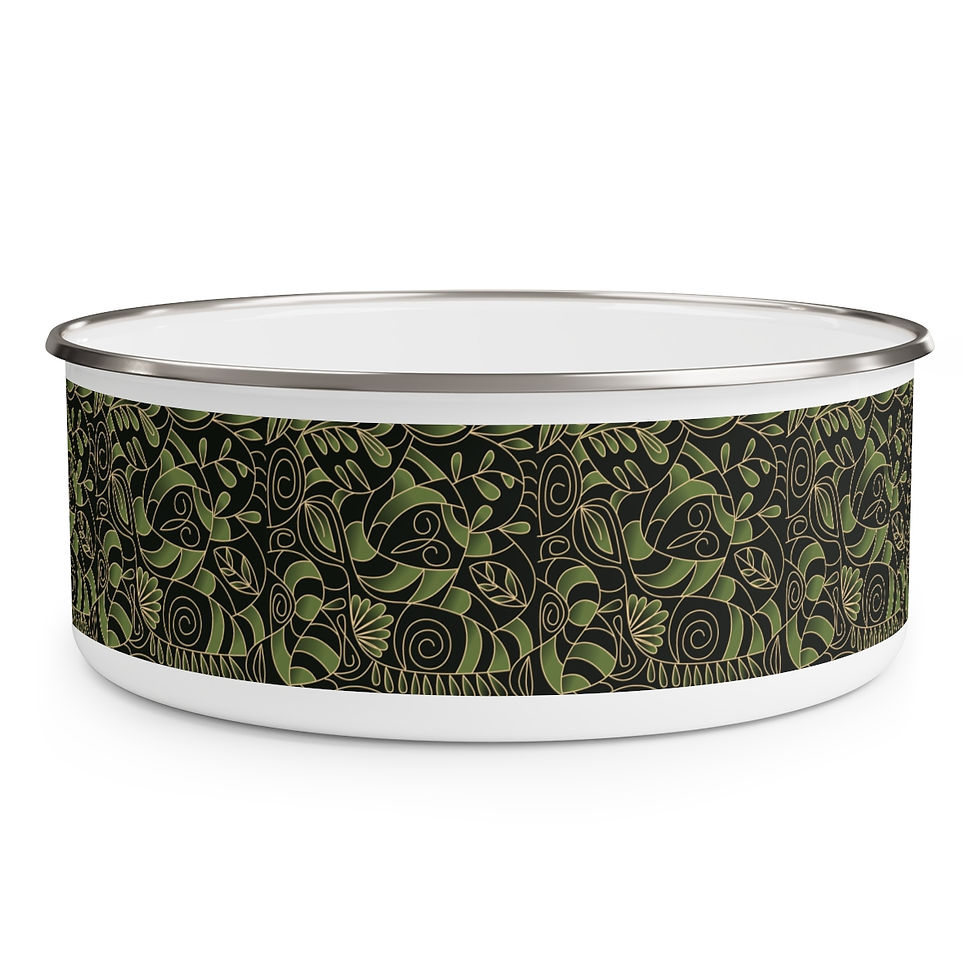 Thumbnail: Magical Forest 2   Enamel Bowl