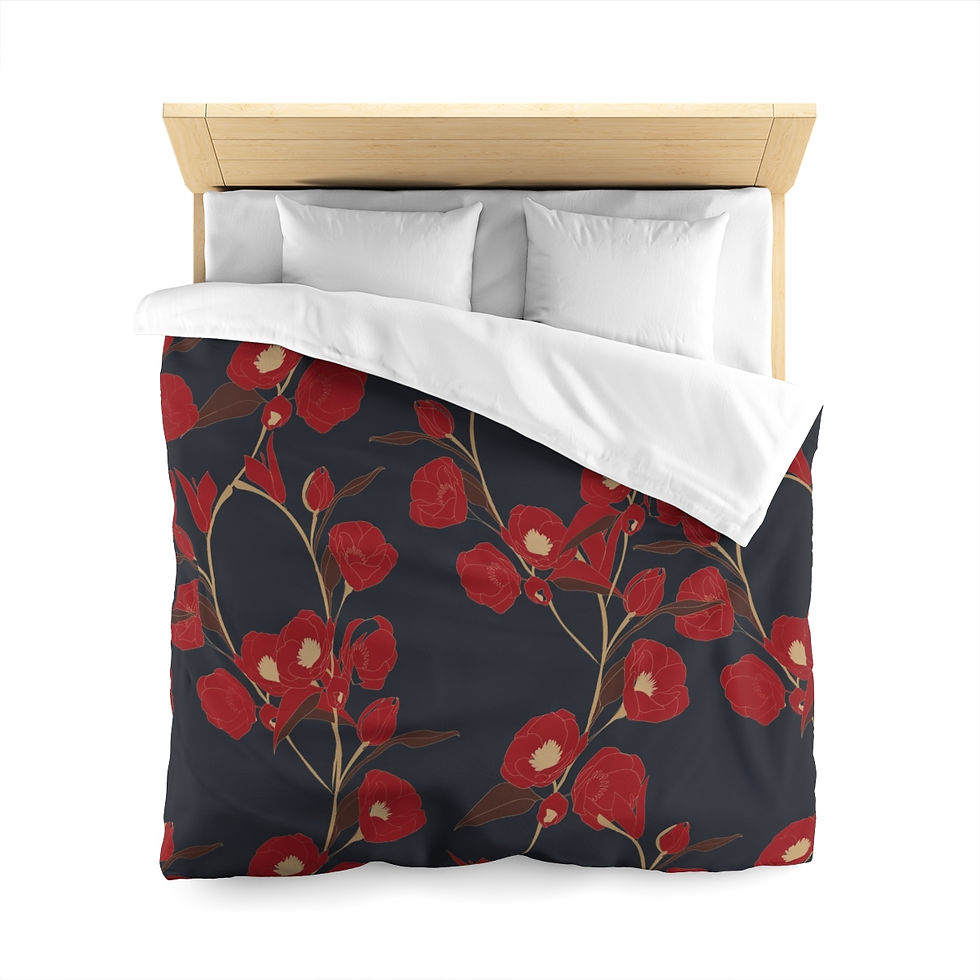 Thumbnail: Cherry Blossom Microfiber Duvet Cover