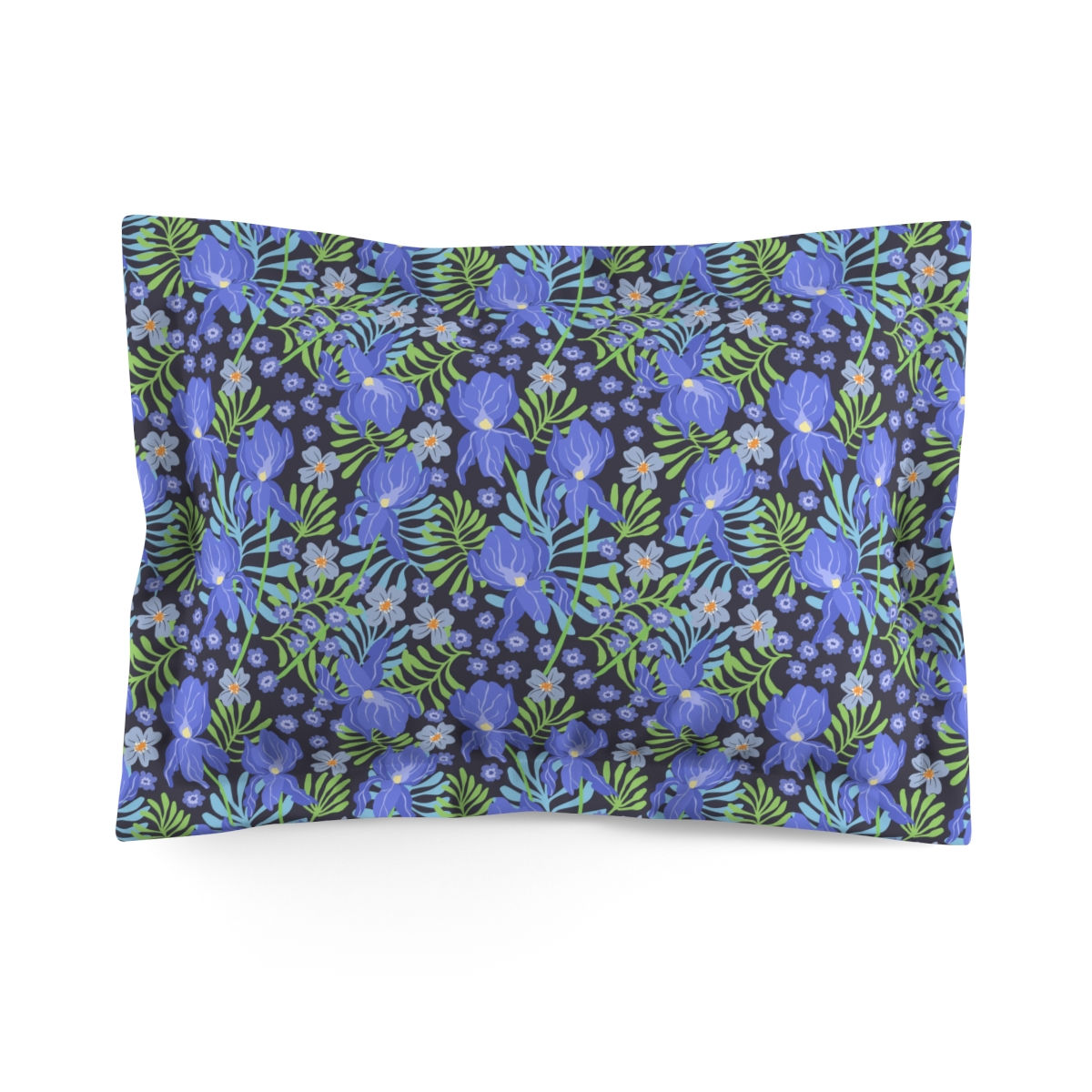Vivid Blue Microfiber Pillow Sham