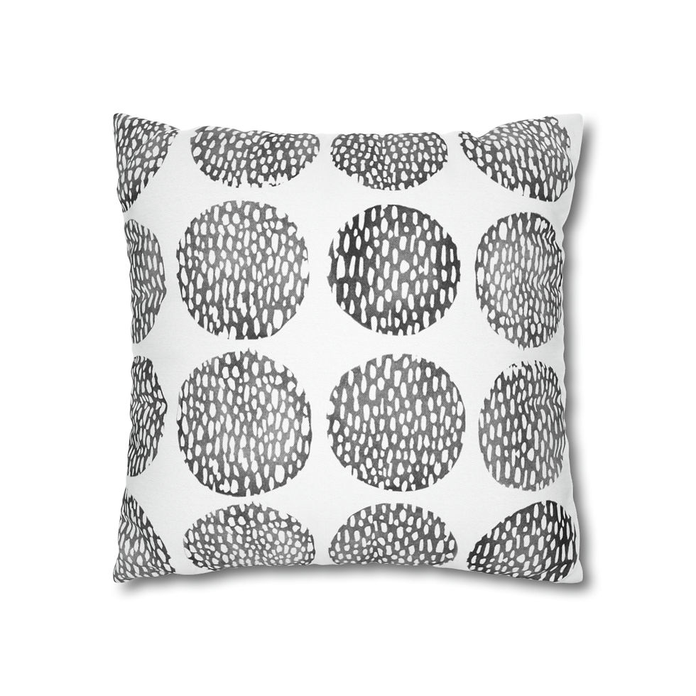 Thumbnail: Circles and Shapes  #29  Spun Polyester Square Pillow Case