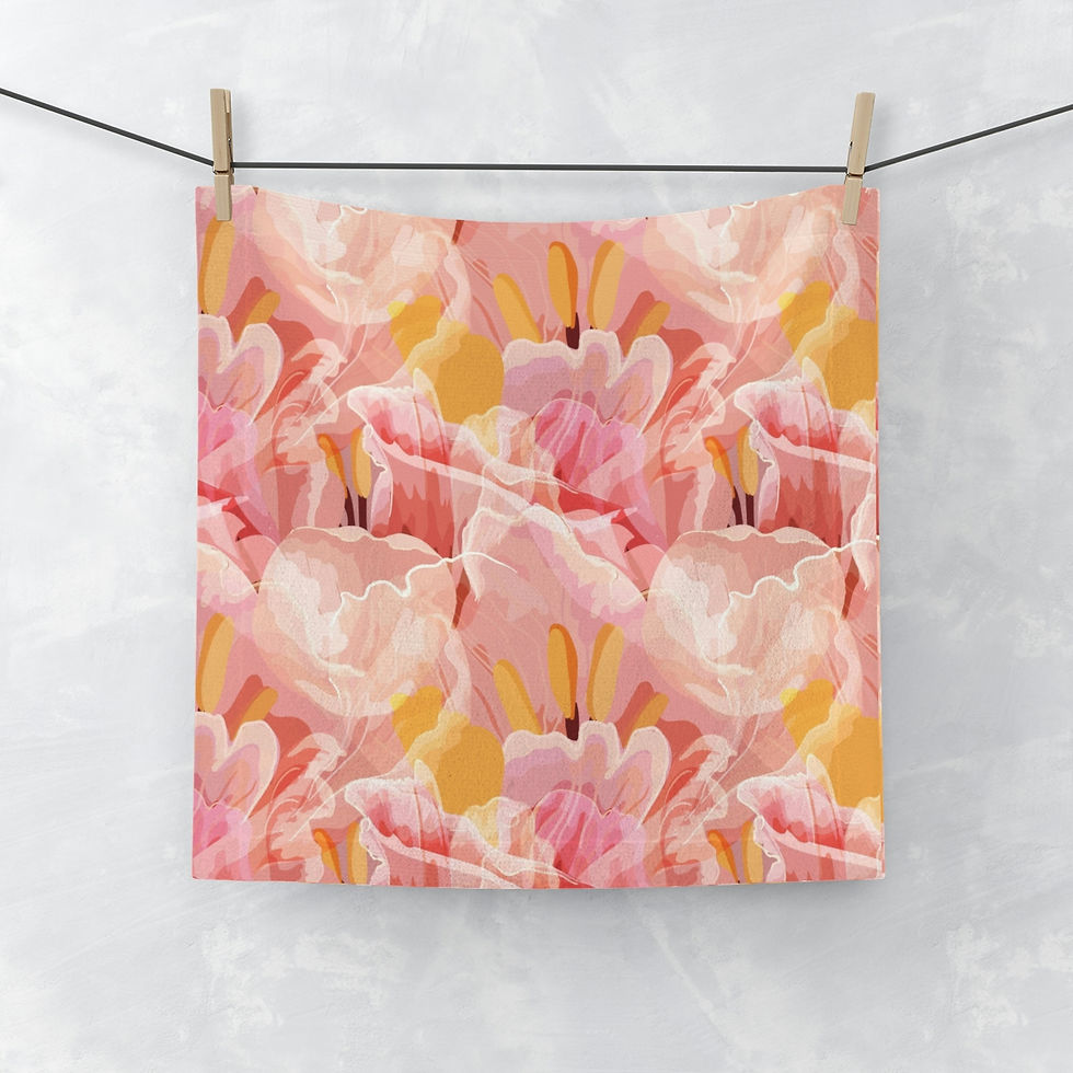 Thumbnail: Beautiful Watercolor Irises Face Towel