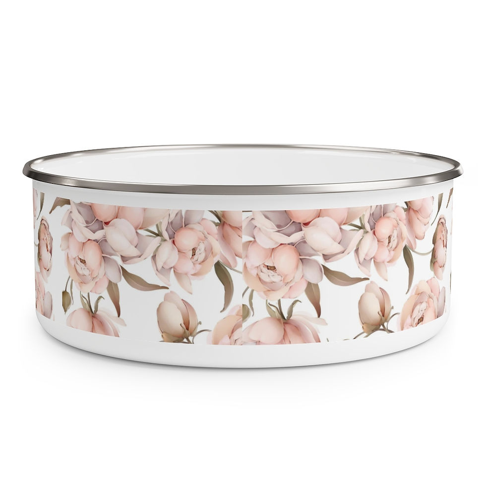 Thumbnail: Peony Bliss Enamel Bowl