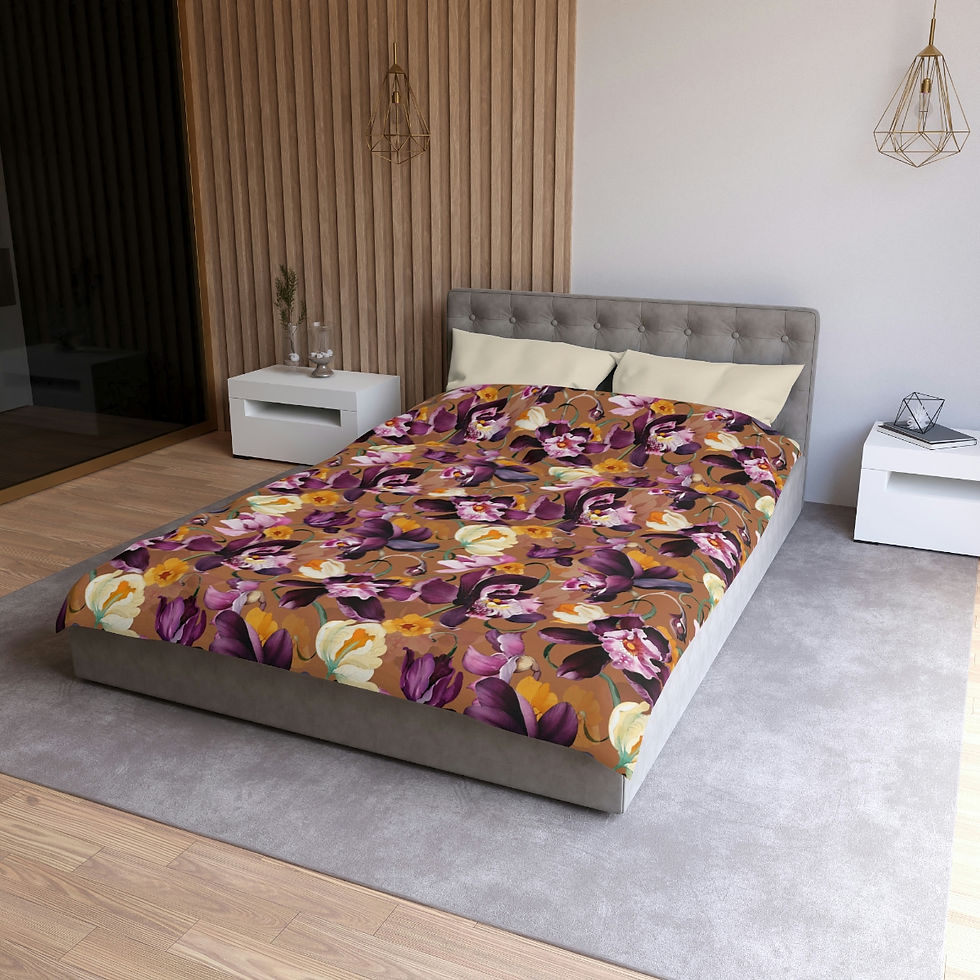 Thumbnail: Purple Iris Microfiber Duvet Cover