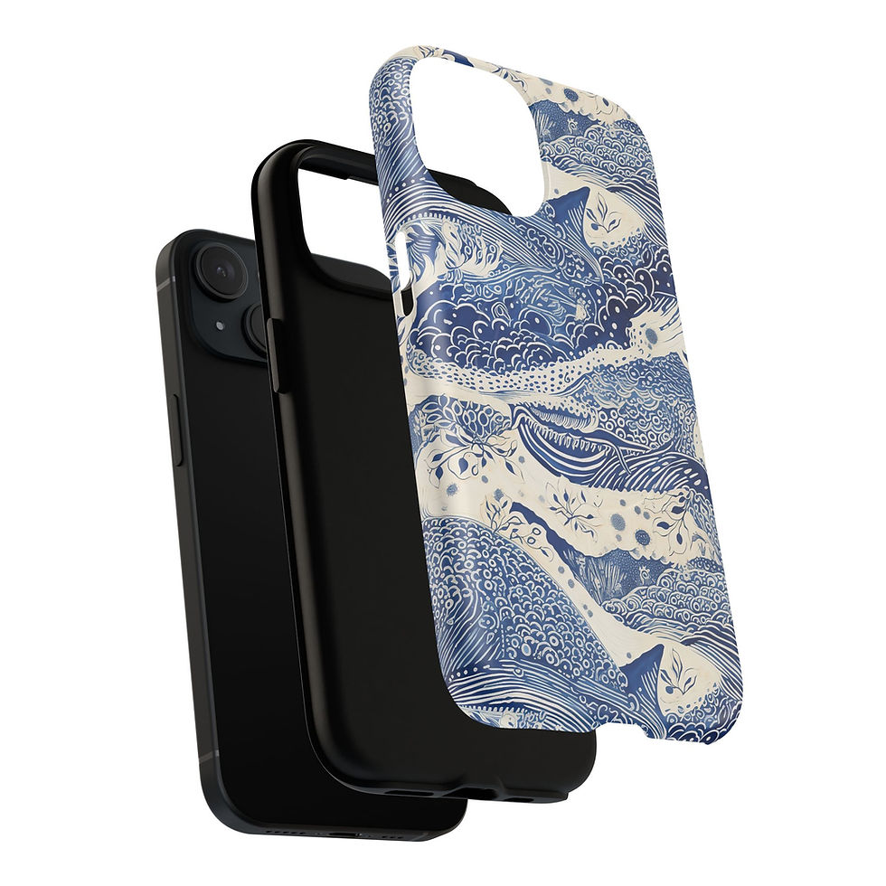 Thumbnail: Phone Case — Blue Ocean Waves Magnetic Tough Case
