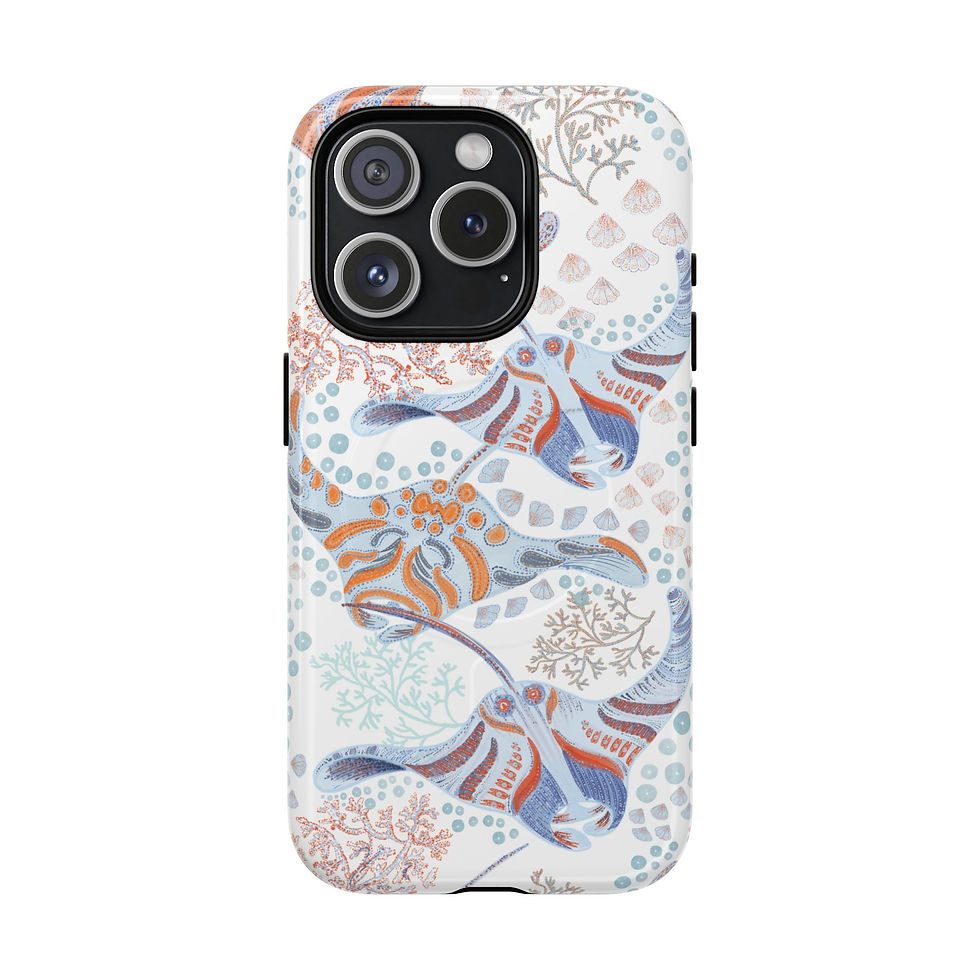 Thumbnail: Floral Coral Reef Tough Magnetic Phone Case