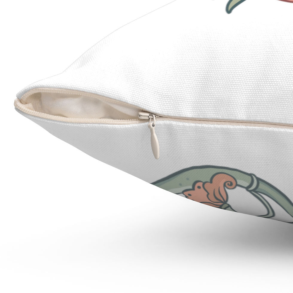 Thumbnail: Dragon Spun Polyester Square Pillow