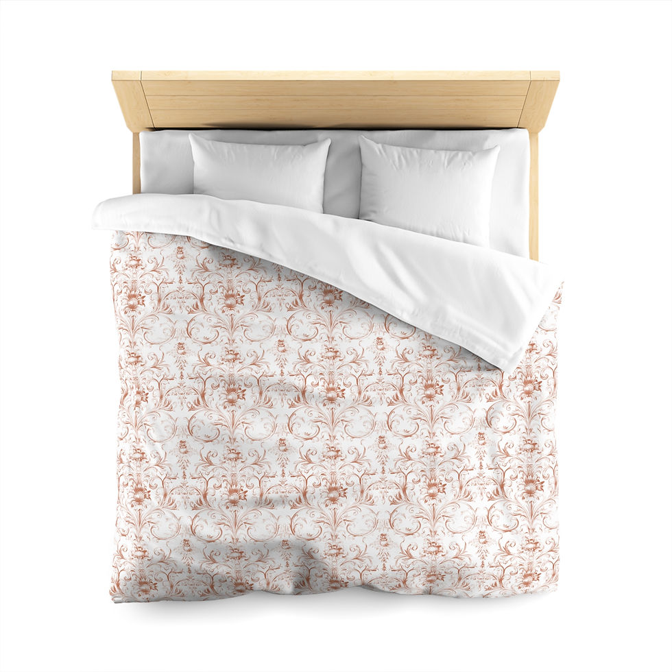 Thumbnail: Microfiber Duvet Cover - Victoria Elizabeth (Red)