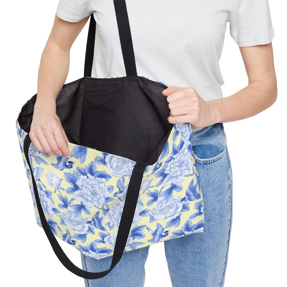 Thumbnail: Blue Peonies Weekender Tote Bag