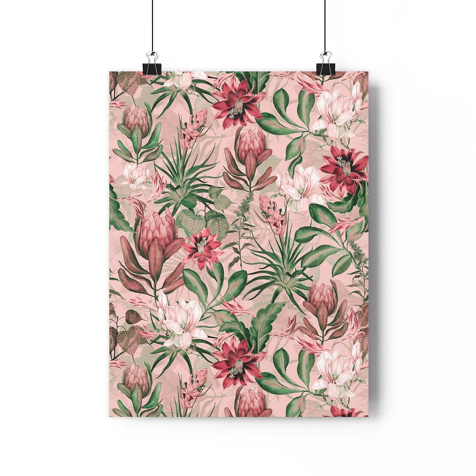 Thumbnail: Peach Tropics Giclée Art Print 