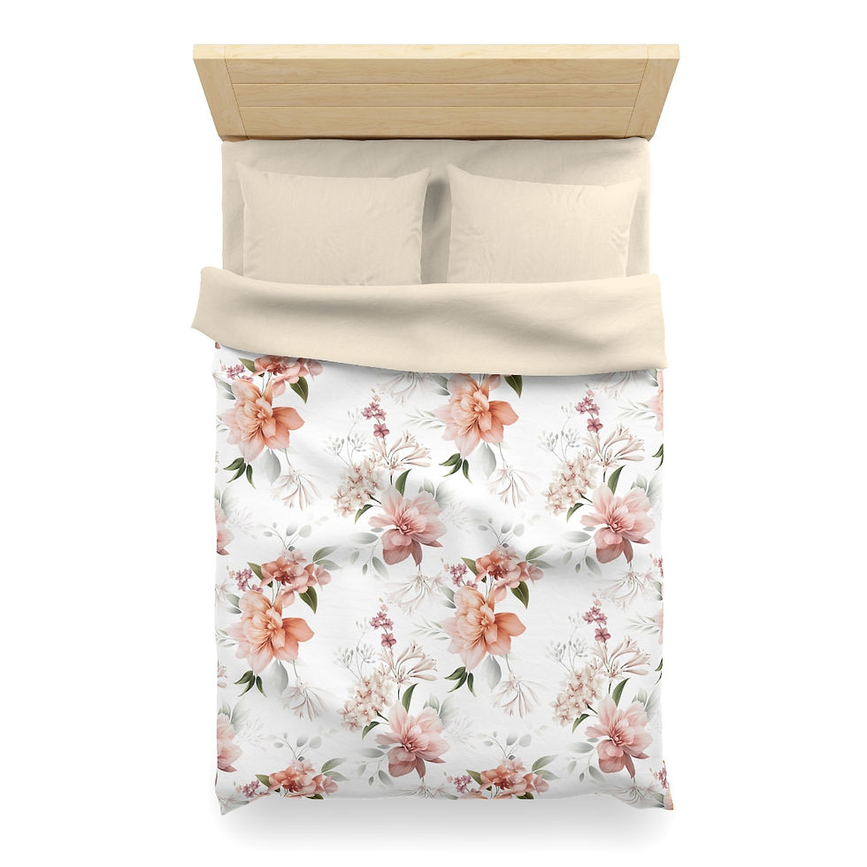 Thumbnail: Cristina (White) Microfiber Duvet Cover