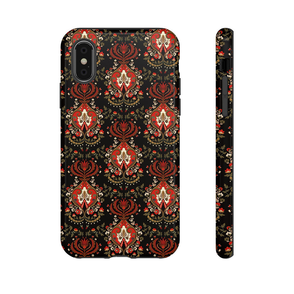 Thumbnail: India Elegant Floral Tough Phone Case - Stylish Protection for Your Device