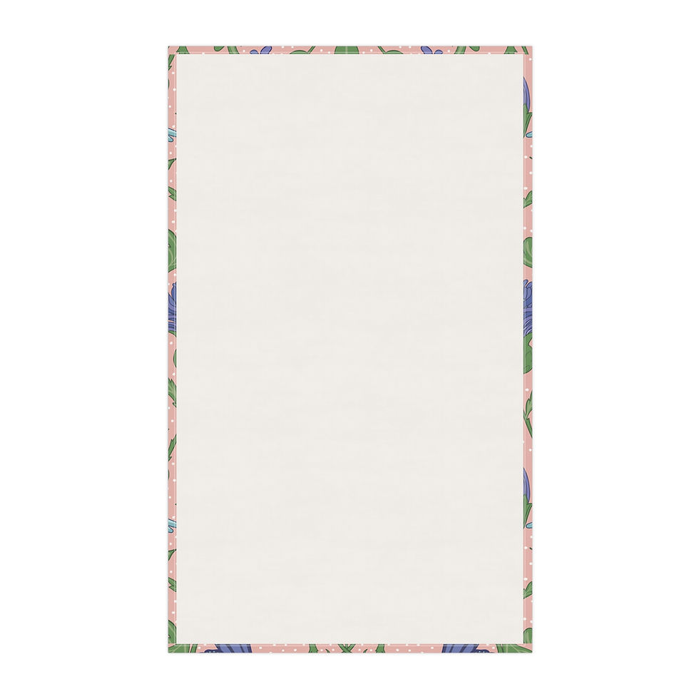 Thumbnail: Botanical  Floral and Bird  Pattern Tea Towels - Floral Kitchen Decor - Set of 2
