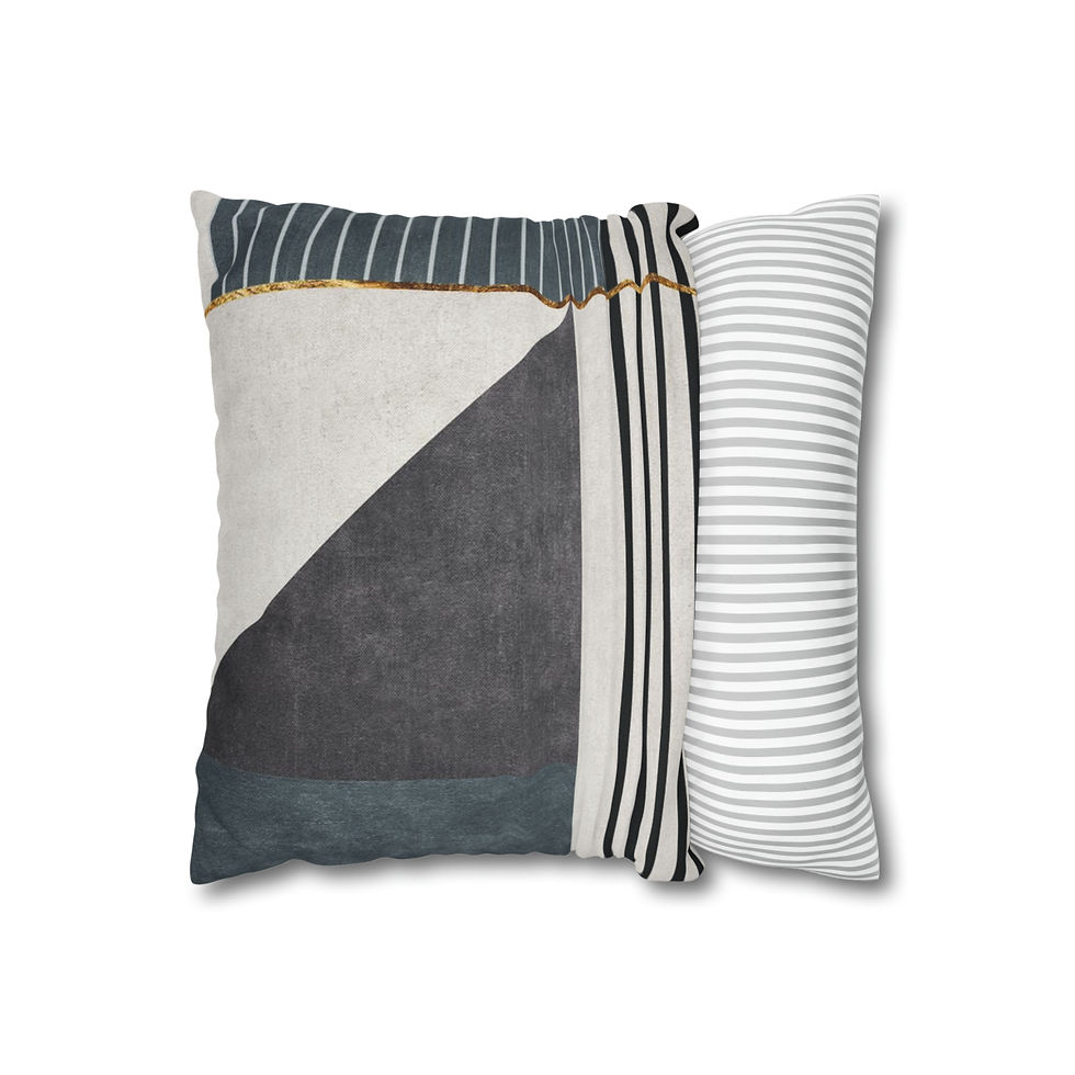 Thumbnail: Abstract Natural 2 Spun Polyester Square Pillow Case