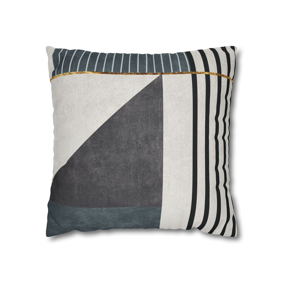 Thumbnail: Abstract Natural 2 Spun Polyester Square Pillow Case