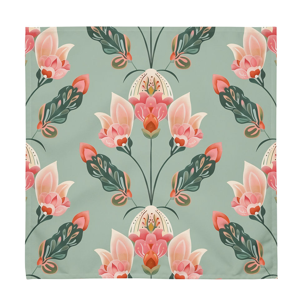 Thumbnail: Block Design Cloth napkin set