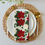 Thumbnail: White Roses and Poinsettia Cloth napkin set