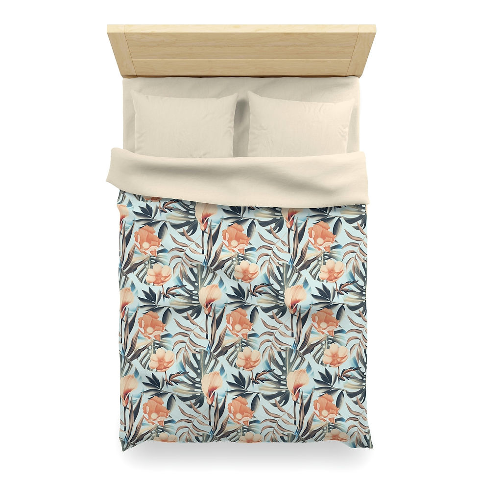 Thumbnail: Tula Palm Microfiber Duvet Cover