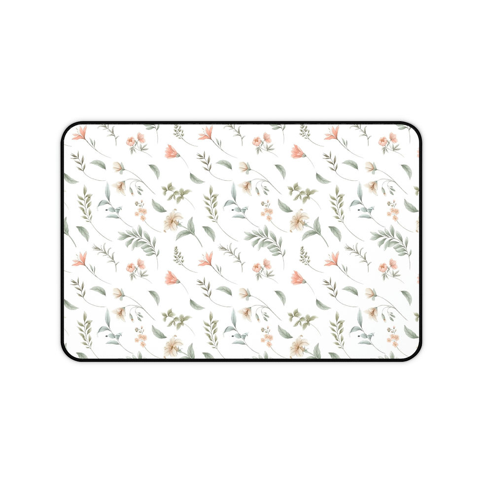 Thumbnail: Delicate Floral Desk Mat