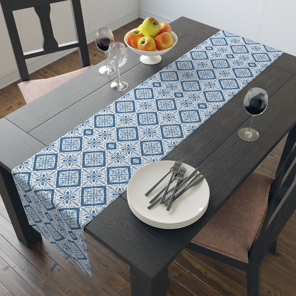 Thumbnail: Delft Table Runner – Elegant Dining Decor for Every Occasion