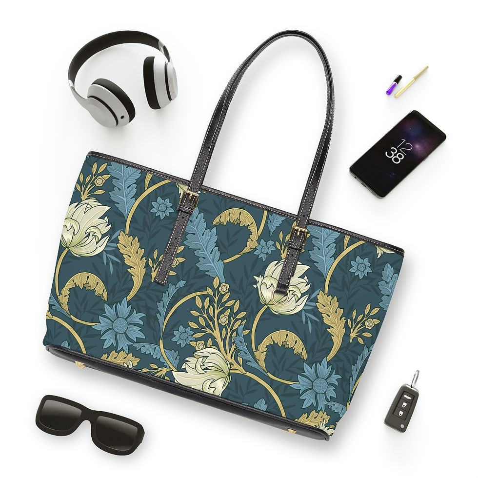 Thumbnail: William Morris Series #3 PU Leather Shoulder Bag